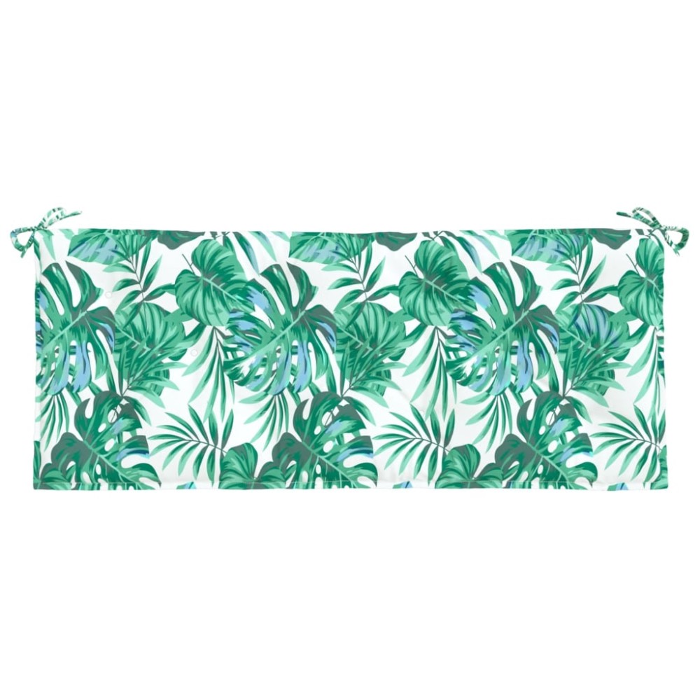 vidaXL Μαξιλάρι Πάγκου Κήπου Σχέδιο Φύλλων 120x50x7 εκ. Ύφασμα Oxford