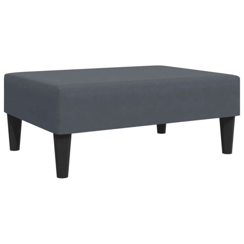 vidaXL Υποπόδιο Σκούρο Γκρι 77x55x31 εκ. Βελούδινο