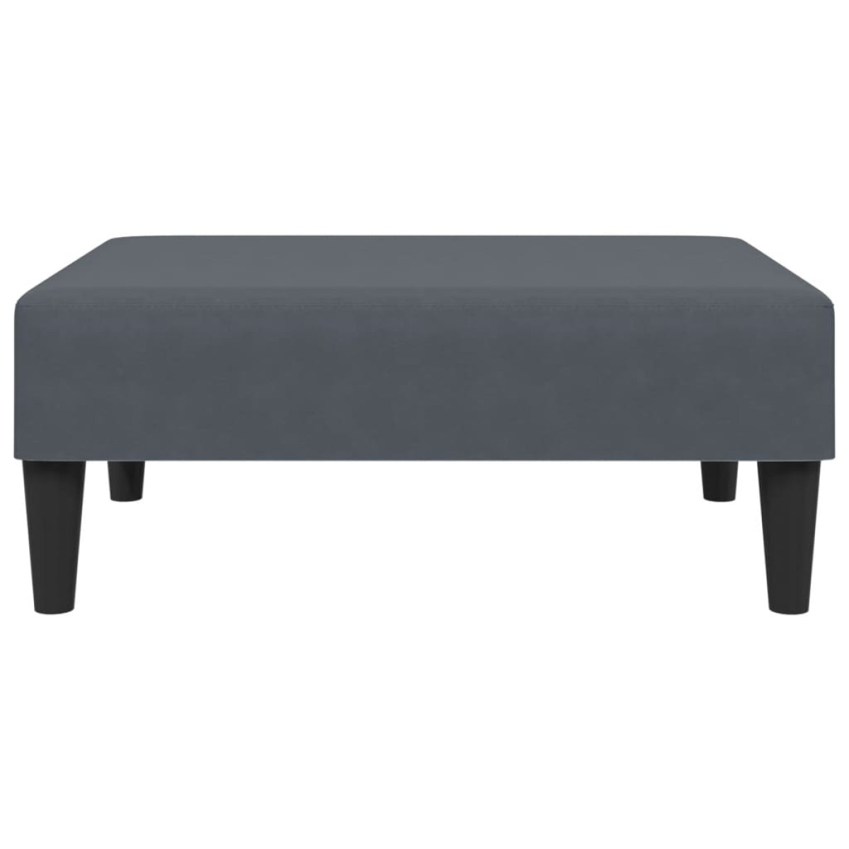 vidaXL Υποπόδιο Σκούρο Γκρι 77x55x31 εκ. Βελούδινο