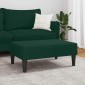vidaXL Υποπόδιο Σκούρο Πράσινο 77x55x31 εκ. Βελούδινο