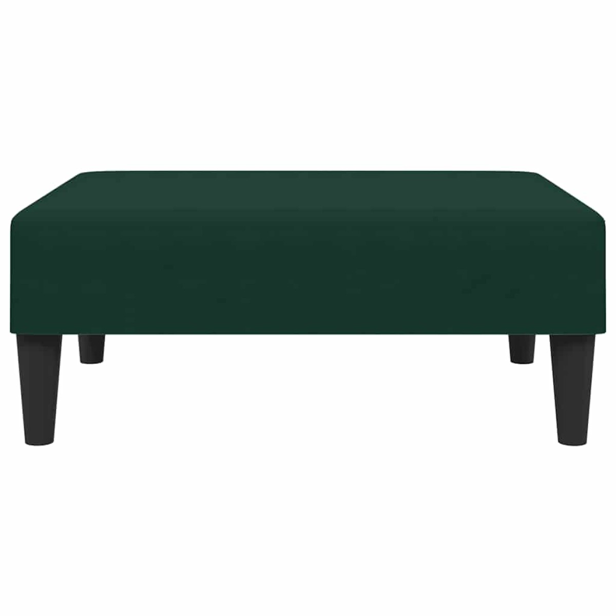 vidaXL Υποπόδιο Σκούρο Πράσινο 77x55x31 εκ. Βελούδινο