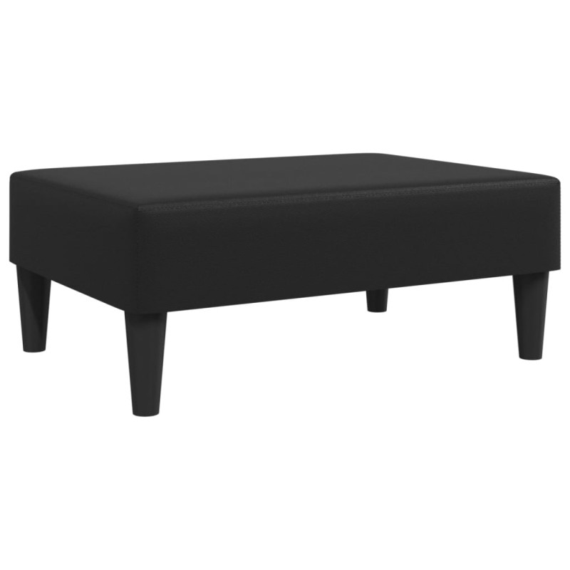 vidaXL Υποπόδιο Μαύρο 77x55x31 εκ. από Συνθετικό Δέρμα