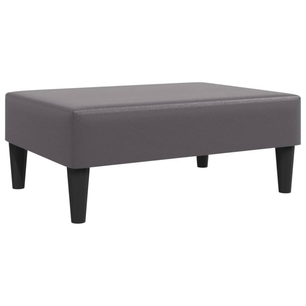vidaXL Υποπόδιο Γκρι 77x55x31 εκ. από Συνθετικό Δέρμα