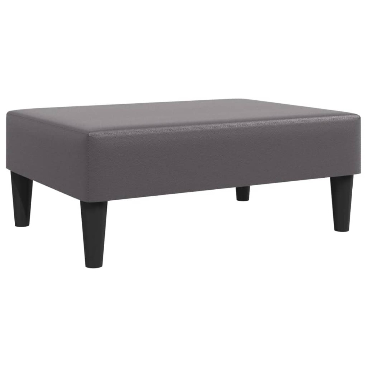 vidaXL Υποπόδιο Γκρι 77x55x31 εκ. από Συνθετικό Δέρμα