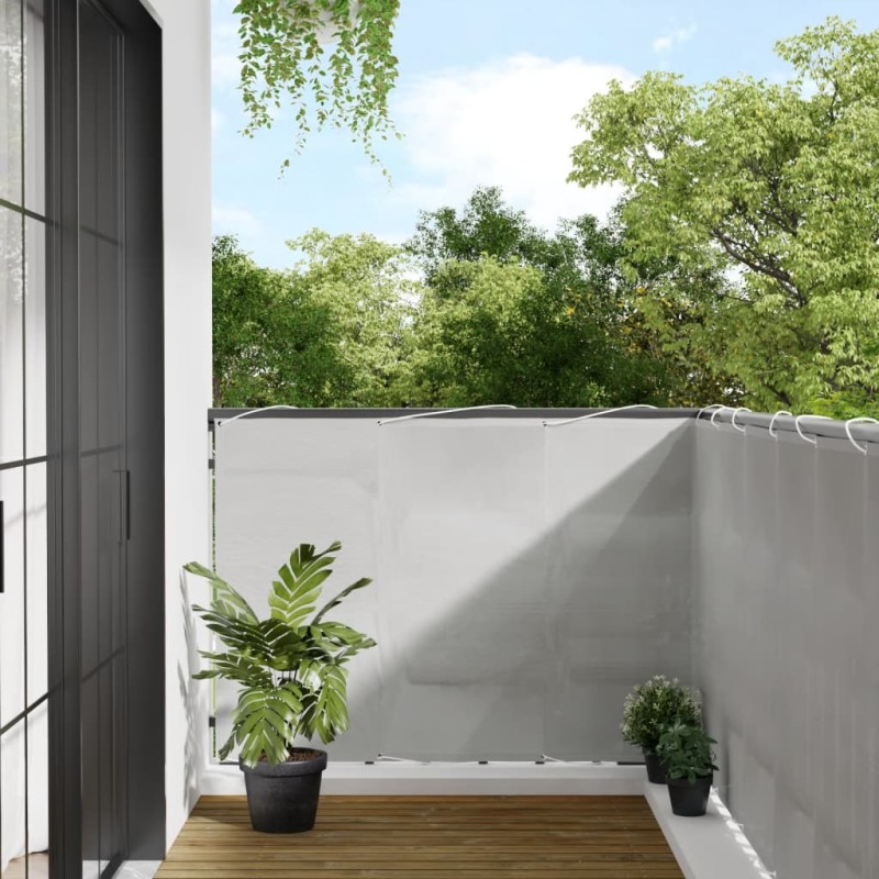 vidaXL Διαχωριστικό Βεράντας Αν.Γκρι 120x300εκ 100% Πολ. Ύφασμα Oxford