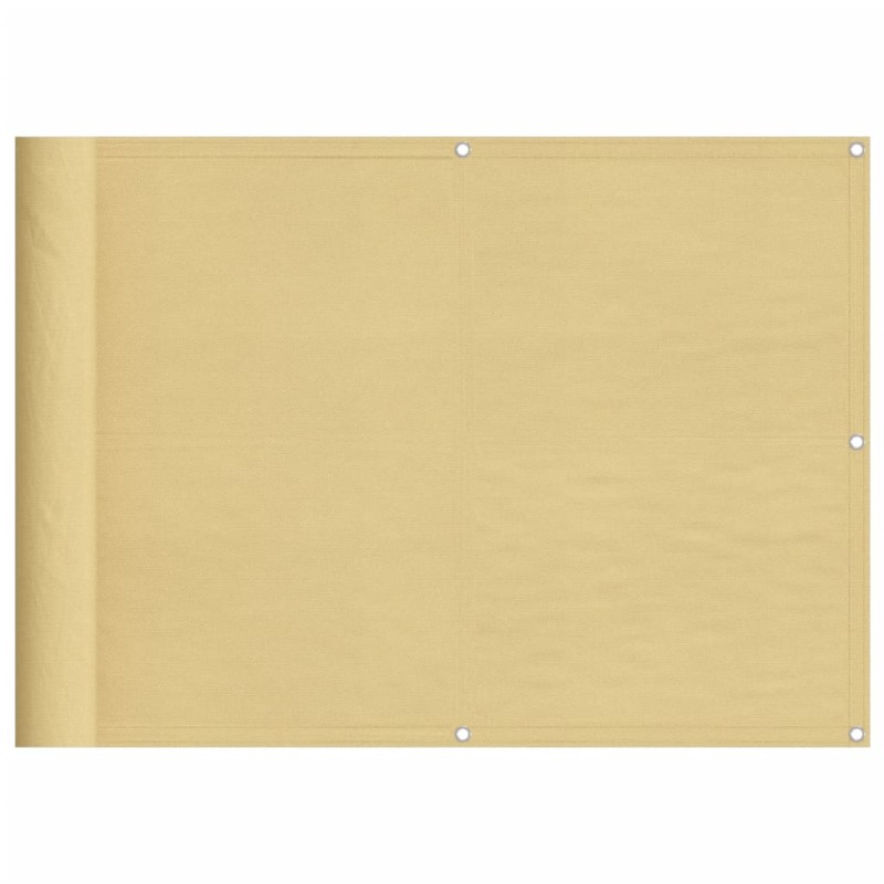 vidaXL Διαχωριστικό Βεράντας Άμμου 75x300εκ 100% Πολ. Ύφασμα Oxford