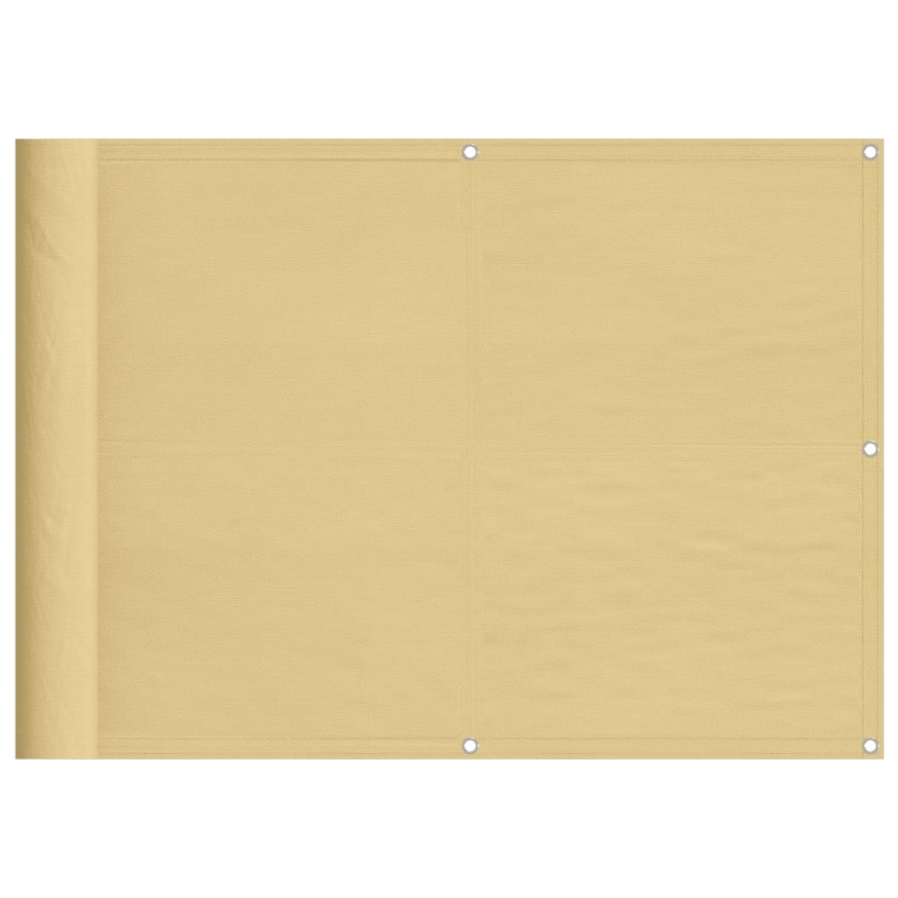 vidaXL Διαχωριστικό Βεράντας Άμμου 75x600εκ 100% Πολ. Ύφασμα Oxford