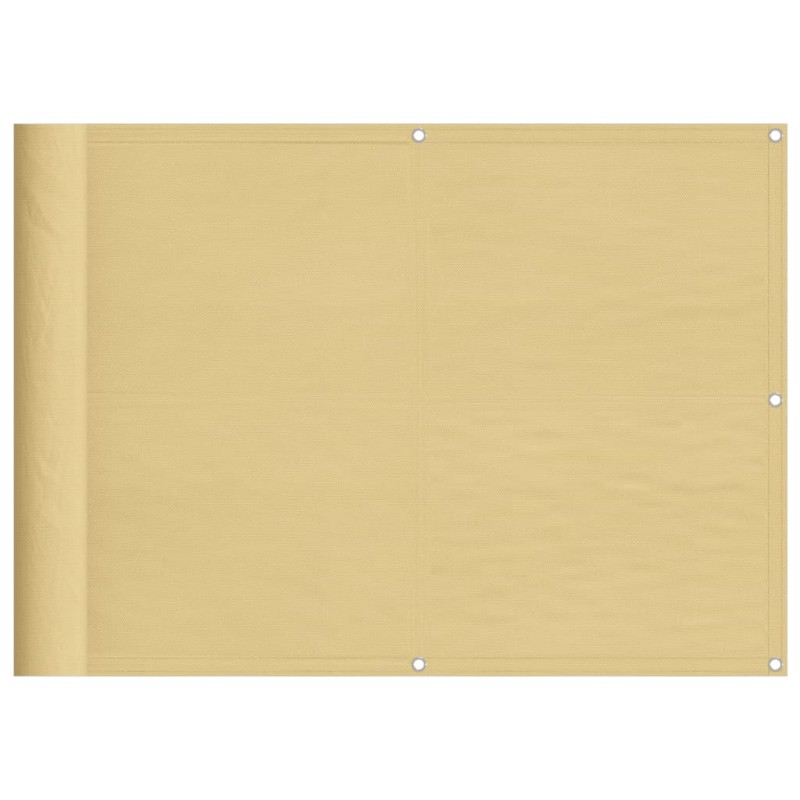 vidaXL Διαχωριστικό Βεράντας Άμμου 75x600εκ 100% Πολ. Ύφασμα Oxford