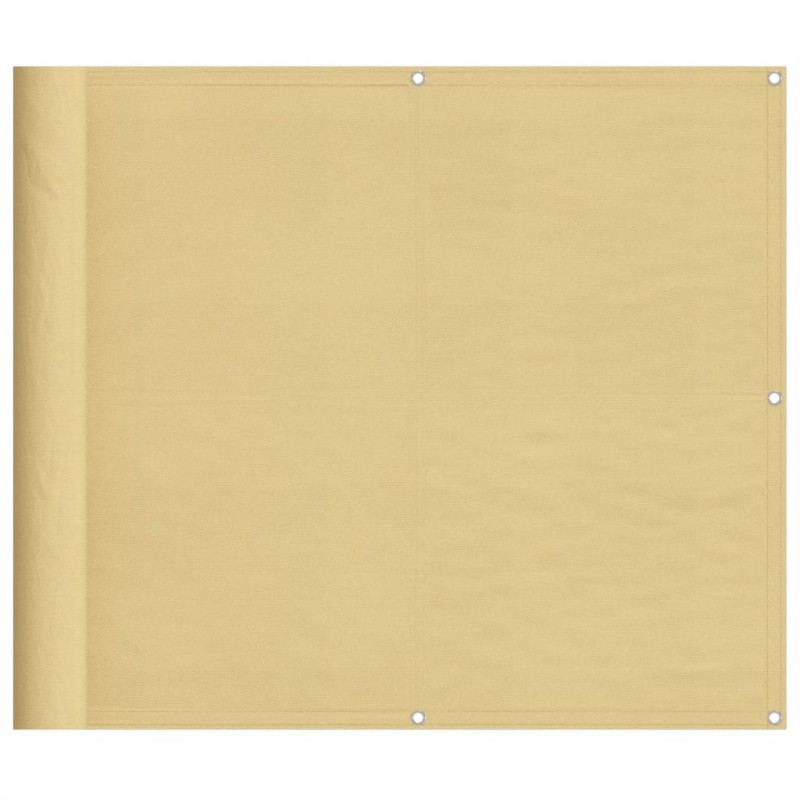 vidaXL Διαχωριστικό Βεράντας Άμμου 90x400εκ 100% Πολ. Ύφασμα Oxford