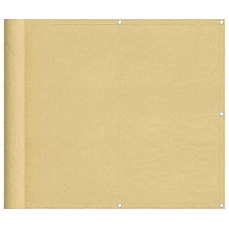 vidaXL Διαχωριστικό Βεράντας Άμμου 90x600εκ 100% Πολ. Ύφασμα Oxford