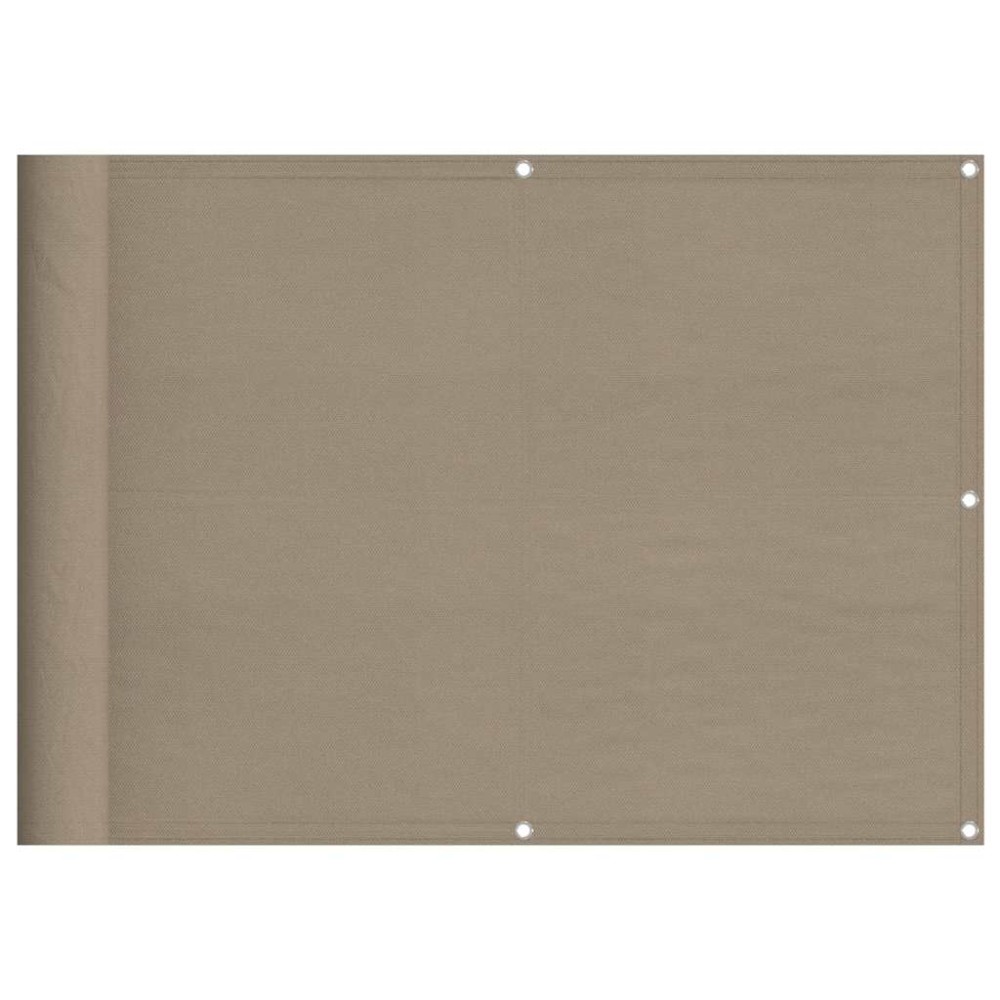 vidaXL Διαχωριστικό Βεράντας Taupe 75x700εκ 100% Πολ. Ύφασμα Oxford