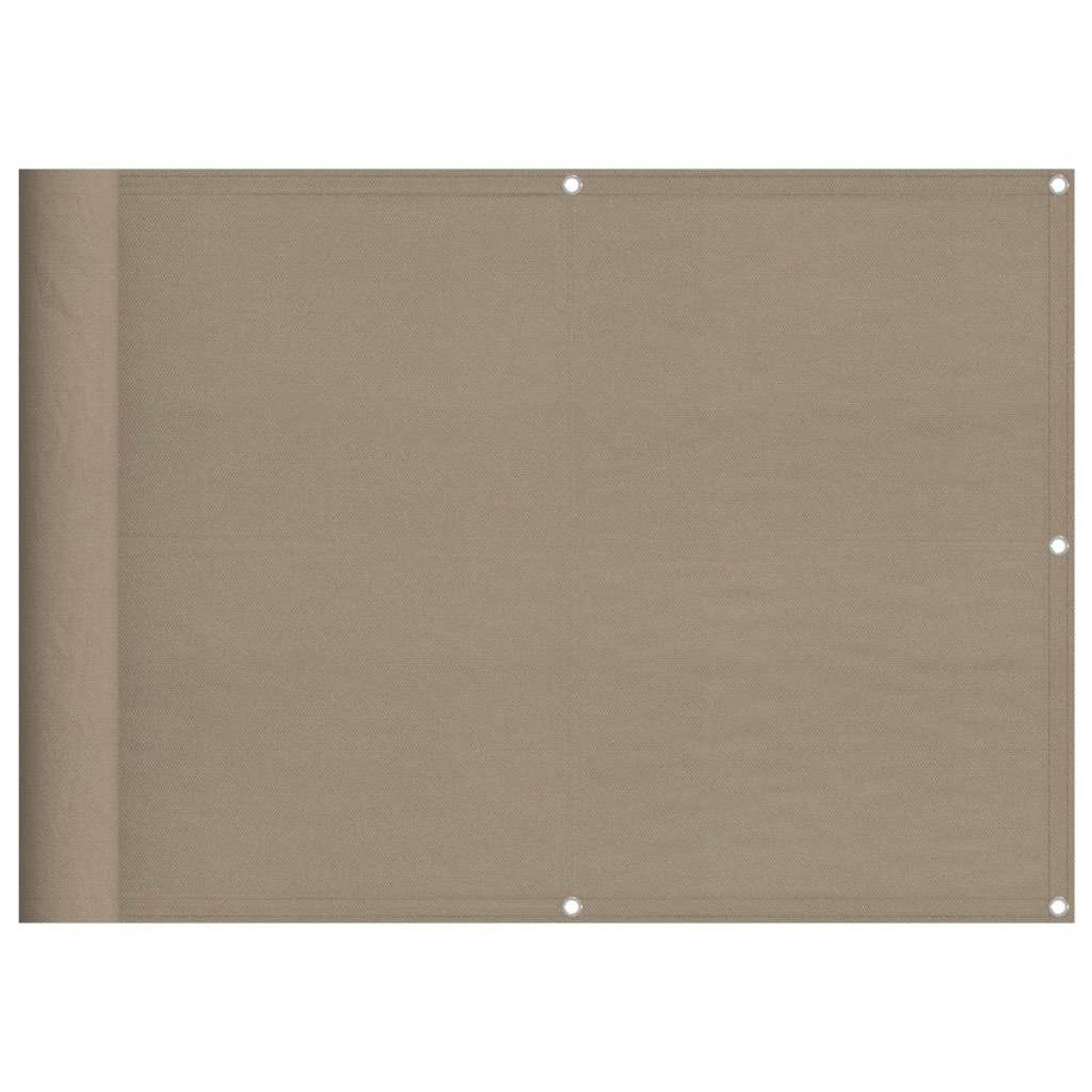 vidaXL Διαχωριστικό Βεράντας Taupe 75x700εκ 100% Πολ. Ύφασμα Oxford