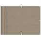 vidaXL Διαχωριστικό Βεράντας Taupe 75x700εκ 100% Πολ. Ύφασμα Oxford