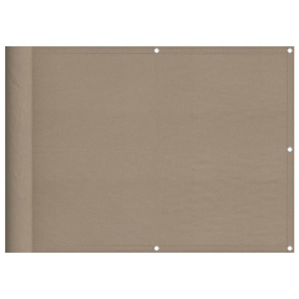 vidaXL Διαχωριστικό Βεράντας Taupe 75x800εκ 100% Πολ. Ύφασμα Oxford