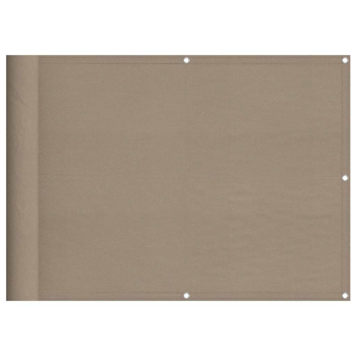 vidaXL Διαχωριστικό Βεράντας Taupe 75x800εκ 100% Πολ. Ύφασμα Oxford