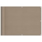 vidaXL Διαχωριστικό Βεράντας Taupe 75x800εκ 100% Πολ. Ύφασμα Oxford