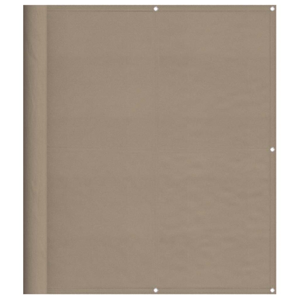 vidaXL Διαχωριστικό Βεράντας Taupe 120x700εκ 100% Πολ. Ύφασμα Oxford