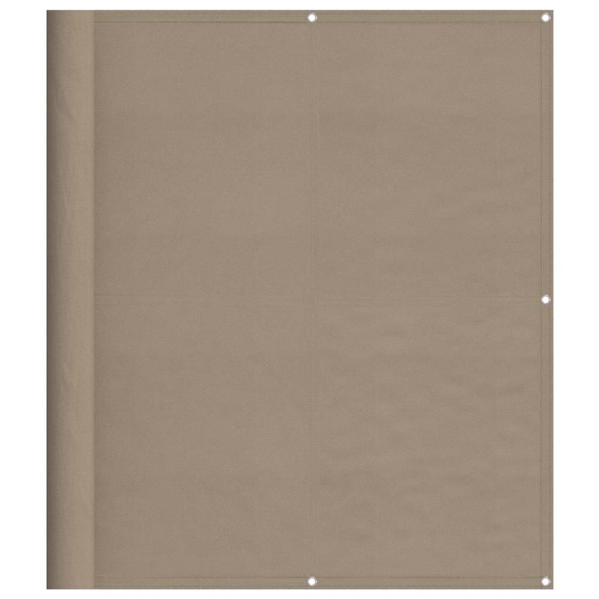 vidaXL Διαχωριστικό Βεράντας Taupe 120x700εκ 100% Πολ. Ύφασμα Oxford