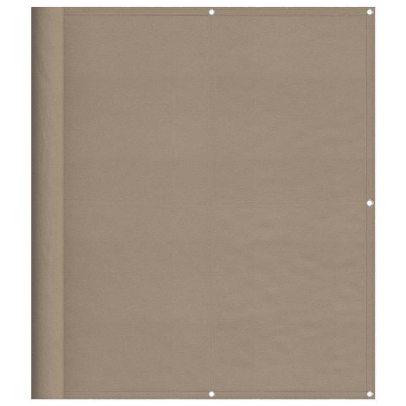vidaXL Διαχωριστικό Βεράντας Taupe 120x700εκ 100% Πολ. Ύφασμα Oxford