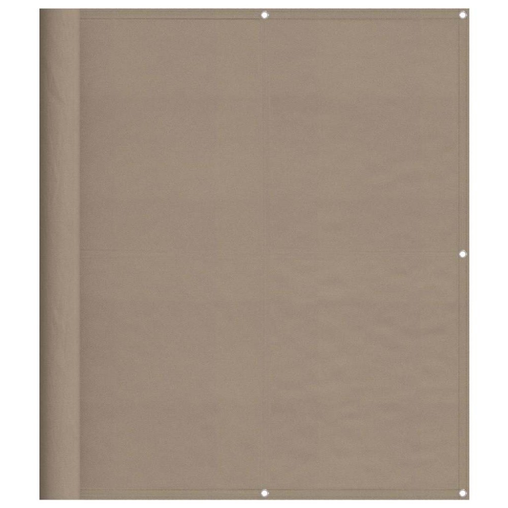 vidaXL Διαχωριστικό Βεράντας Taupe 120x800εκ 100% Πολ. Ύφασμα Oxford
