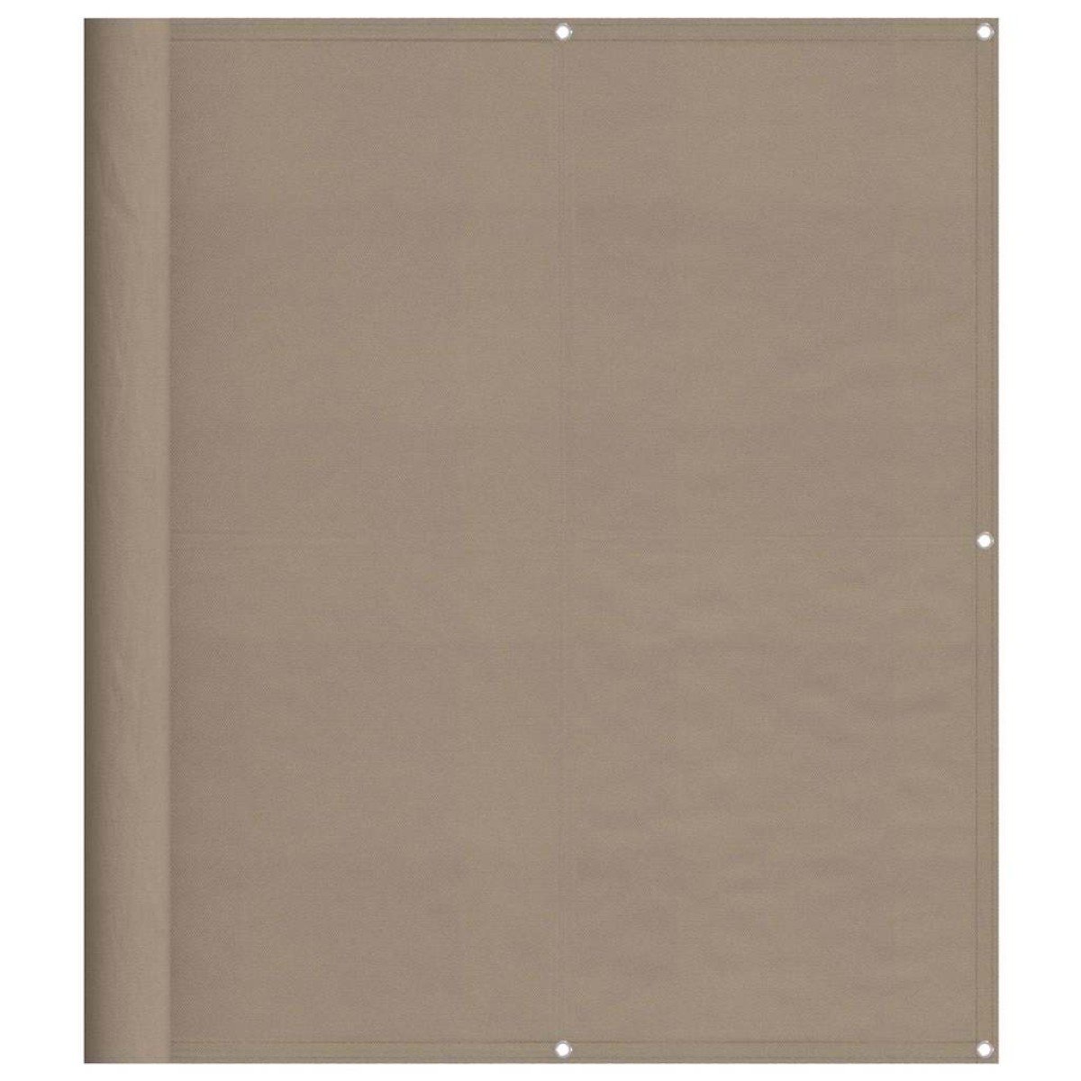 vidaXL Διαχωριστικό Βεράντας Taupe 120x800εκ 100% Πολ. Ύφασμα Oxford