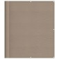 vidaXL Διαχωριστικό Βεράντας Taupe 120x800εκ 100% Πολ. Ύφασμα Oxford