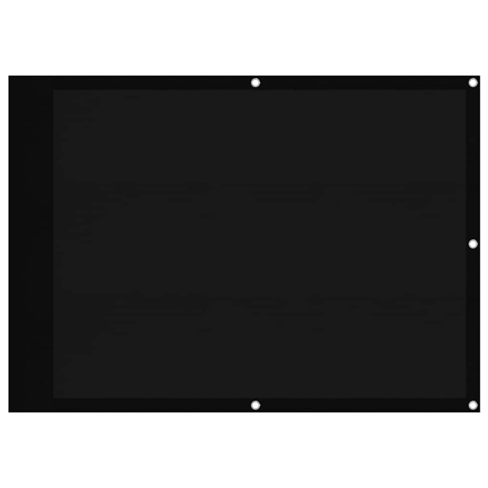 vidaXL Διαχωριστικό Βεράντας Μαύρο 75x700εκ 100% Πολ. Ύφασμα Oxford