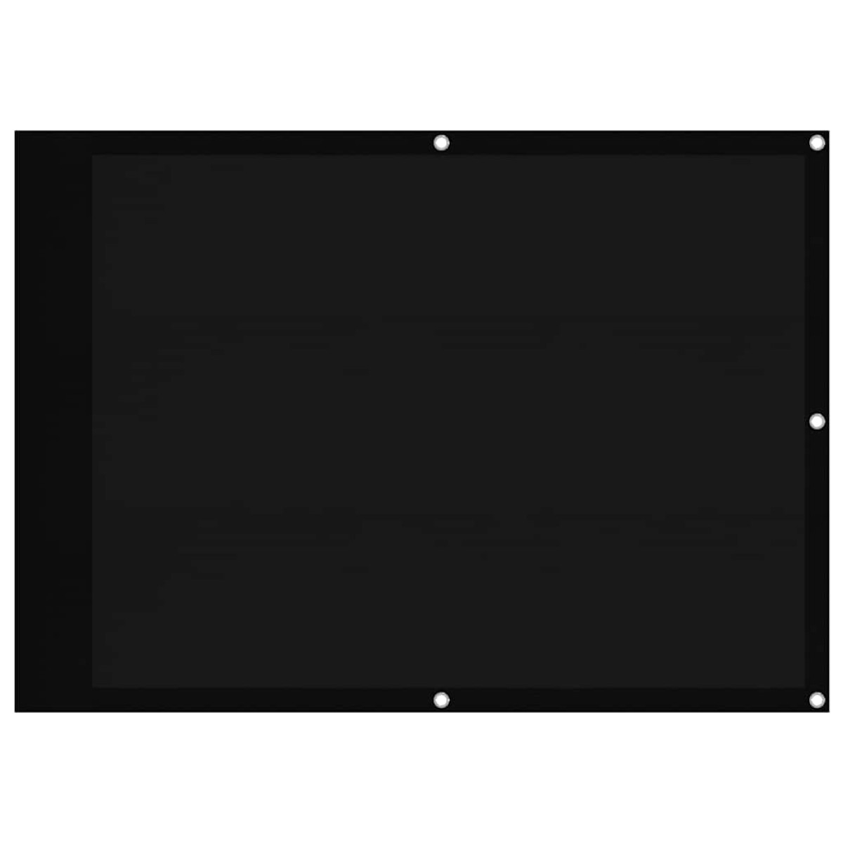 vidaXL Διαχωριστικό Βεράντας Μαύρο 75x700εκ 100% Πολ. Ύφασμα Oxford