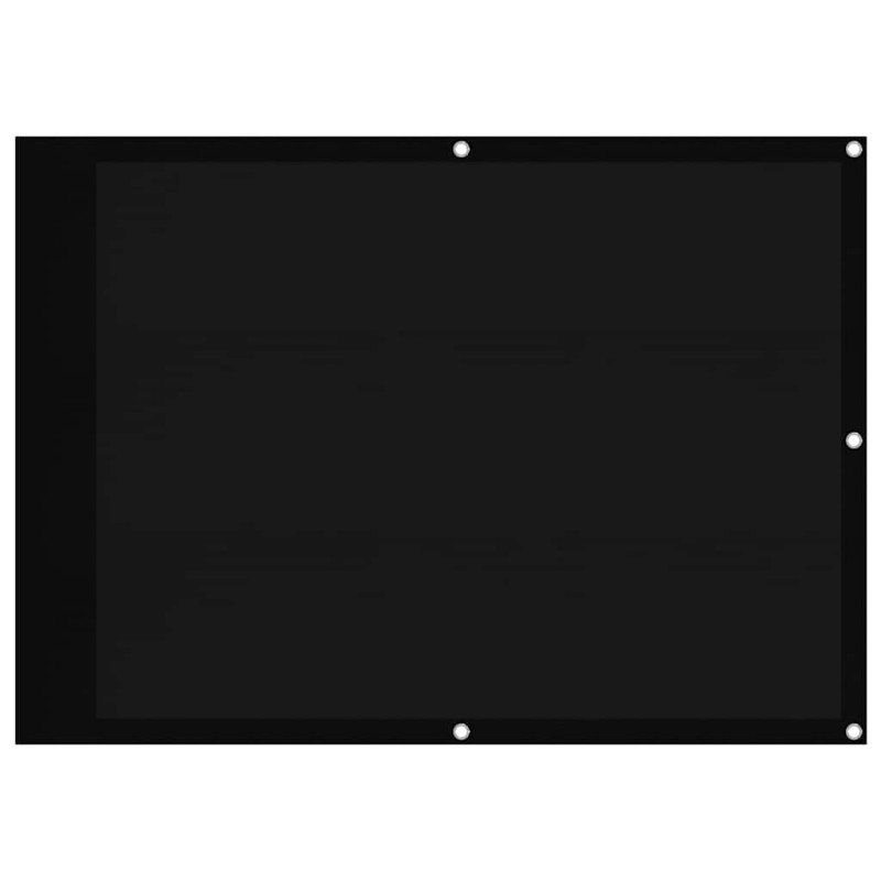 vidaXL Διαχωριστικό Βεράντας Μαύρο 75x700εκ 100% Πολ. Ύφασμα Oxford