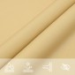 vidaXL Σκίαστρο Ιστιοπλοΐας Χρ. Άμμου 3,6x3,6x3,6μ. Πολυεστέρας Oxford