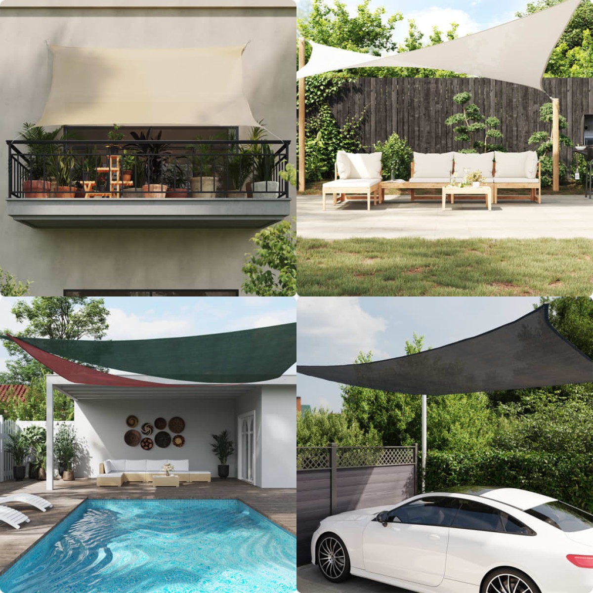 vidaXL Σκίαστρο Πανί 160 γρ./μ² Τριγωνικό Ανοιχτό Γκρι 3x3x4,2 μ. HDPE