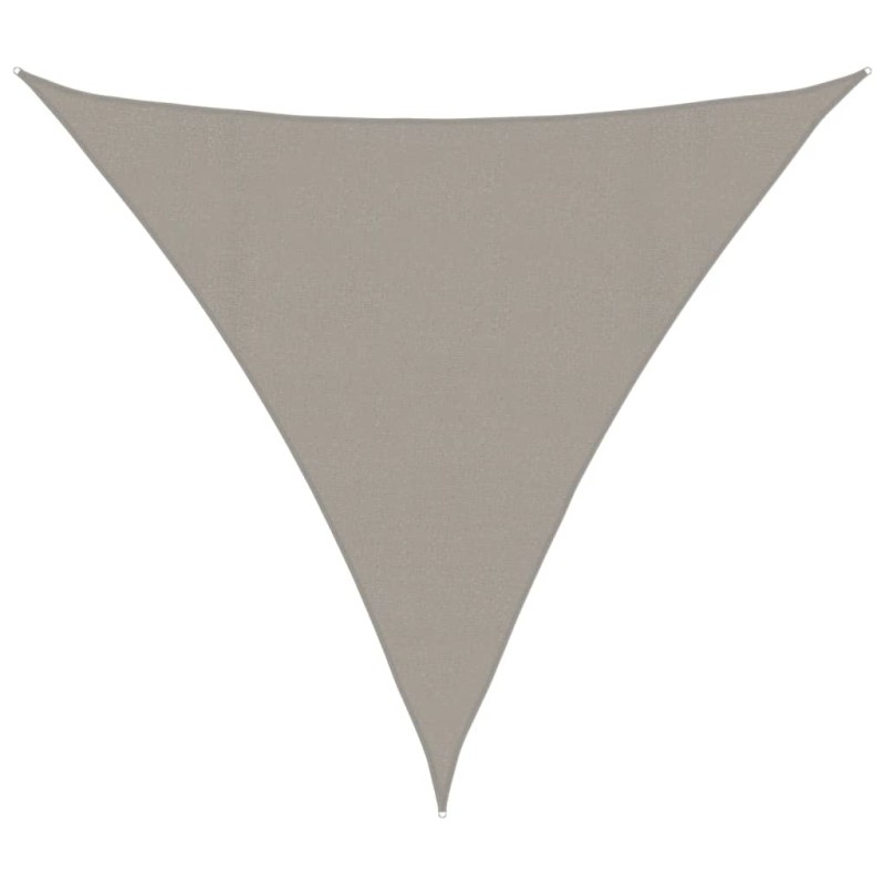 vidaXL Πανί Σκίασης 160 γρ./μ² Τριγωνικό Ανοιχτό Γκρι 4,5x4,5x4,5 μ. HDPE