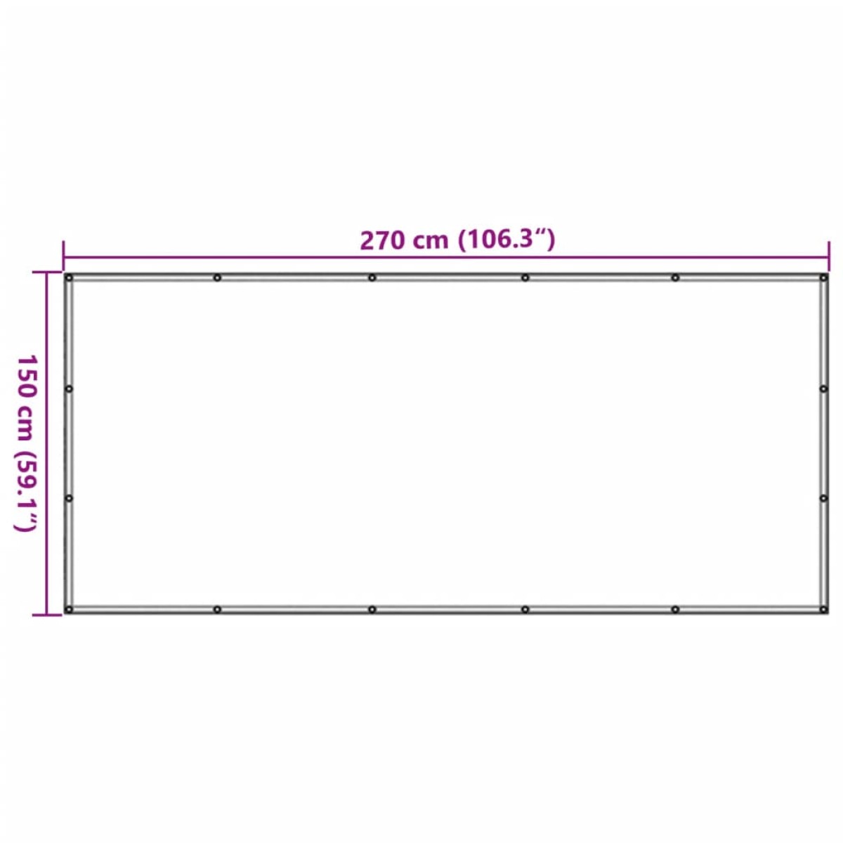 vidaXL Δίχτυ για Τρέιλερ Πράσινο 1,5x2,7 μ. HDPE