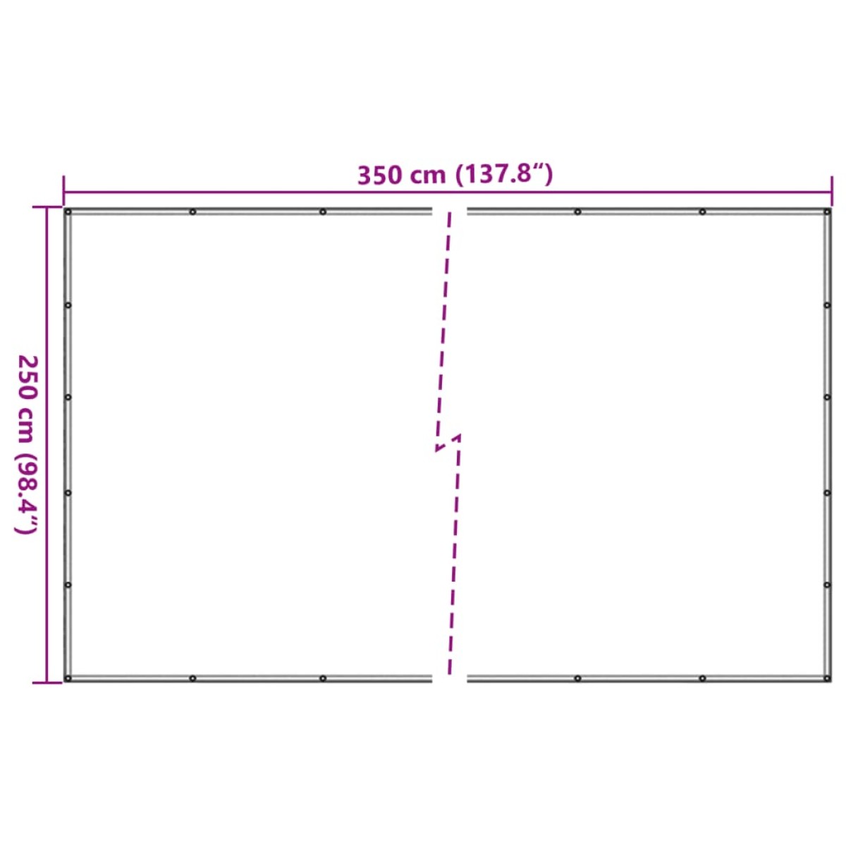 vidaXL Δίχτυ για Τρέιλερ Πράσινο 2,5 x 3,5 μ. από HDPE