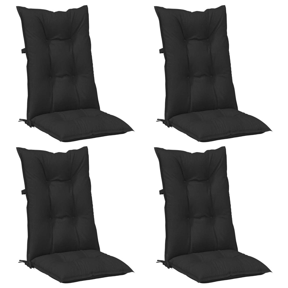 vidaXL Σέτ Μαξιλαριών Καρέκλας Υψηλής Πλάτης 4 pcs Πολυεστέρας