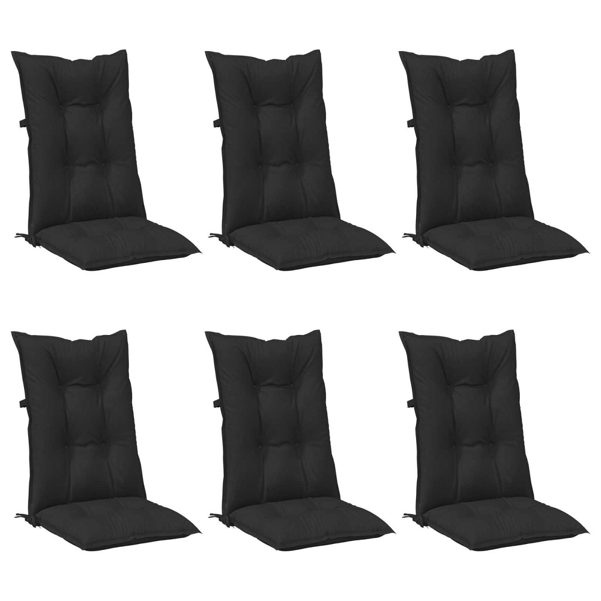 vidaXL Σέτ Μαξιλαριών Καρέκλας Υψηλής Πλάτης 6 pcs Πολυεστέρας