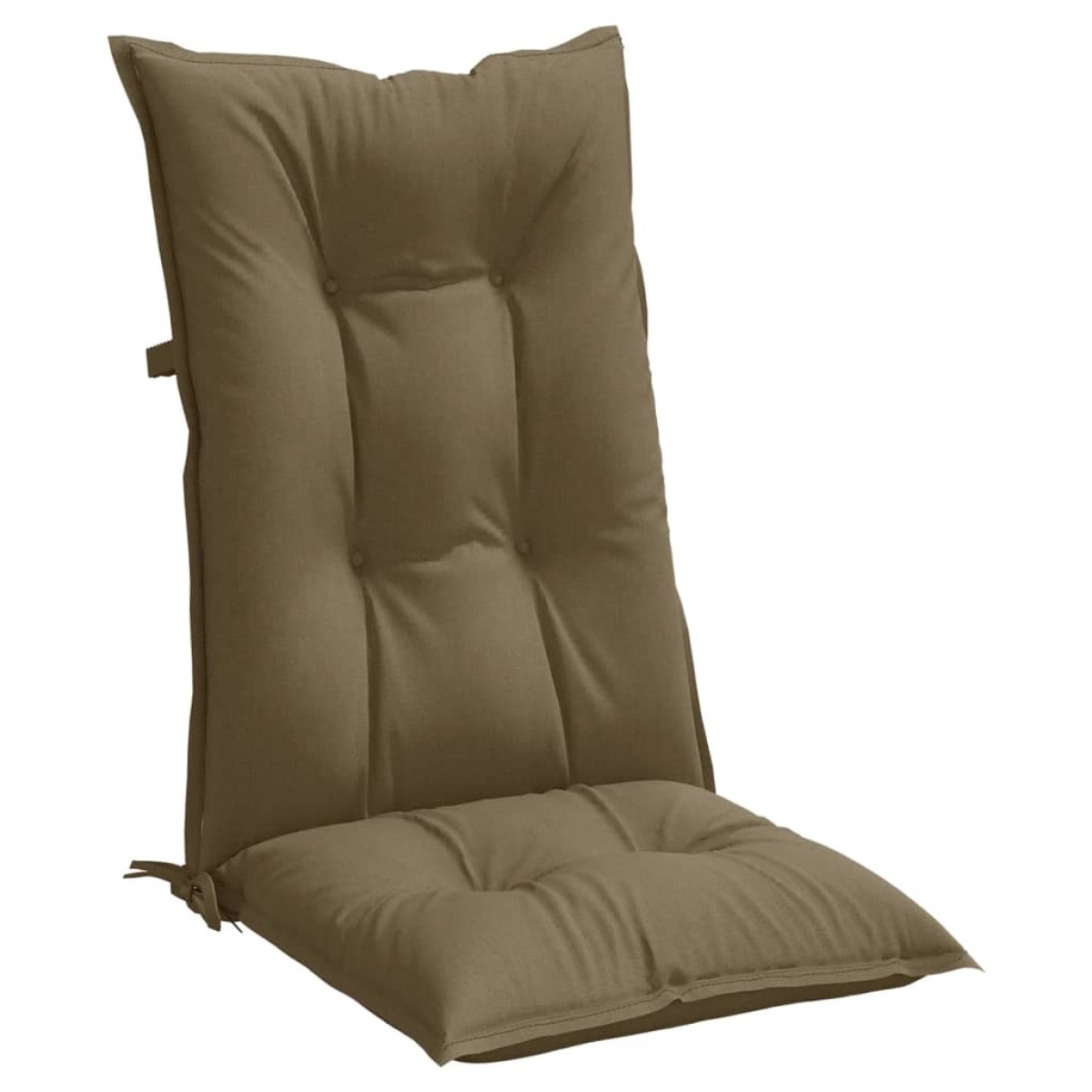 vidaXL Μαξιλάρια Καρέκλας Κήπου Πλάτη 4τεμ Taupe 120x50x7 εκ. Ύφασμα