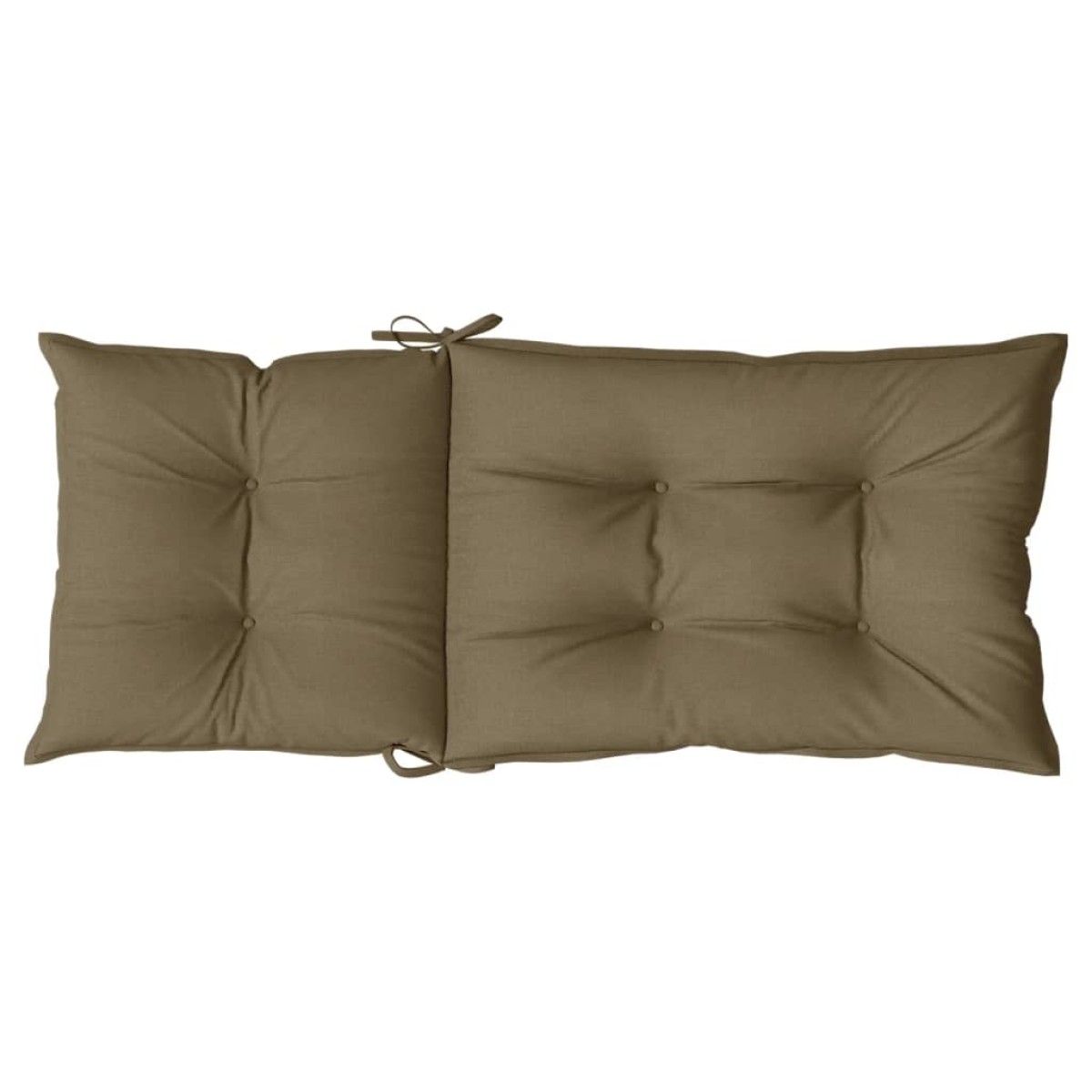 vidaXL Μαξιλάρια Καρέκλας Κήπου Πλάτη 4τεμ Taupe 120x50x7 εκ. Ύφασμα