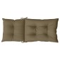 vidaXL Μαξιλάρια Καρέκλας Κήπου Πλάτη 4τεμ Taupe 120x50x7 εκ. Ύφασμα