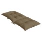 vidaXL Μαξιλάρια Καρέκλας Κήπου Πλάτη 6τεμ Taupe 120x50x7 εκ. Ύφασμα