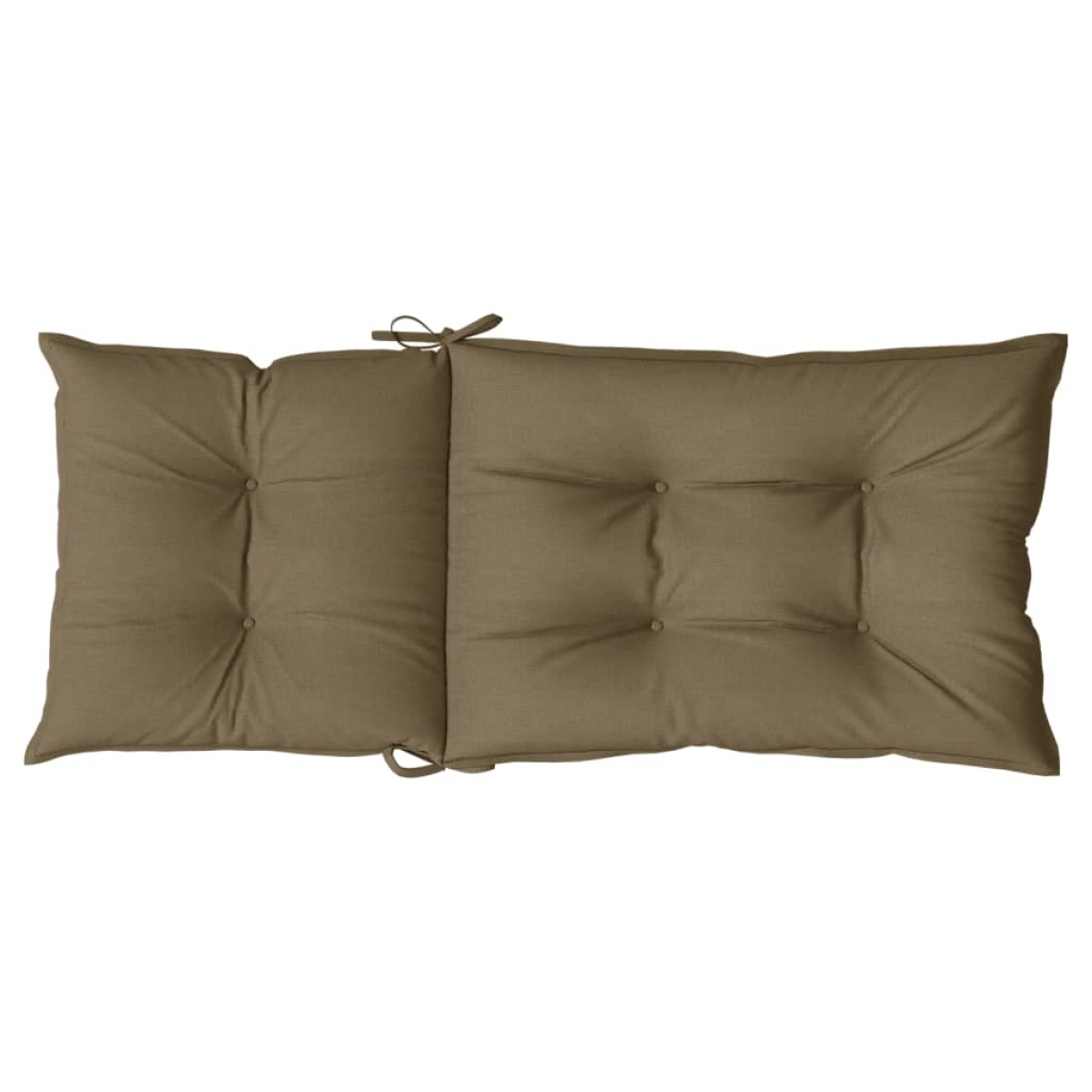vidaXL Μαξιλάρια Καρέκλας Κήπου Πλάτη 6τεμ Taupe 120x50x7 εκ. Ύφασμα