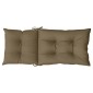 vidaXL Μαξιλάρια Καρέκλας Κήπου Πλάτη 6τεμ Taupe 120x50x7 εκ. Ύφασμα