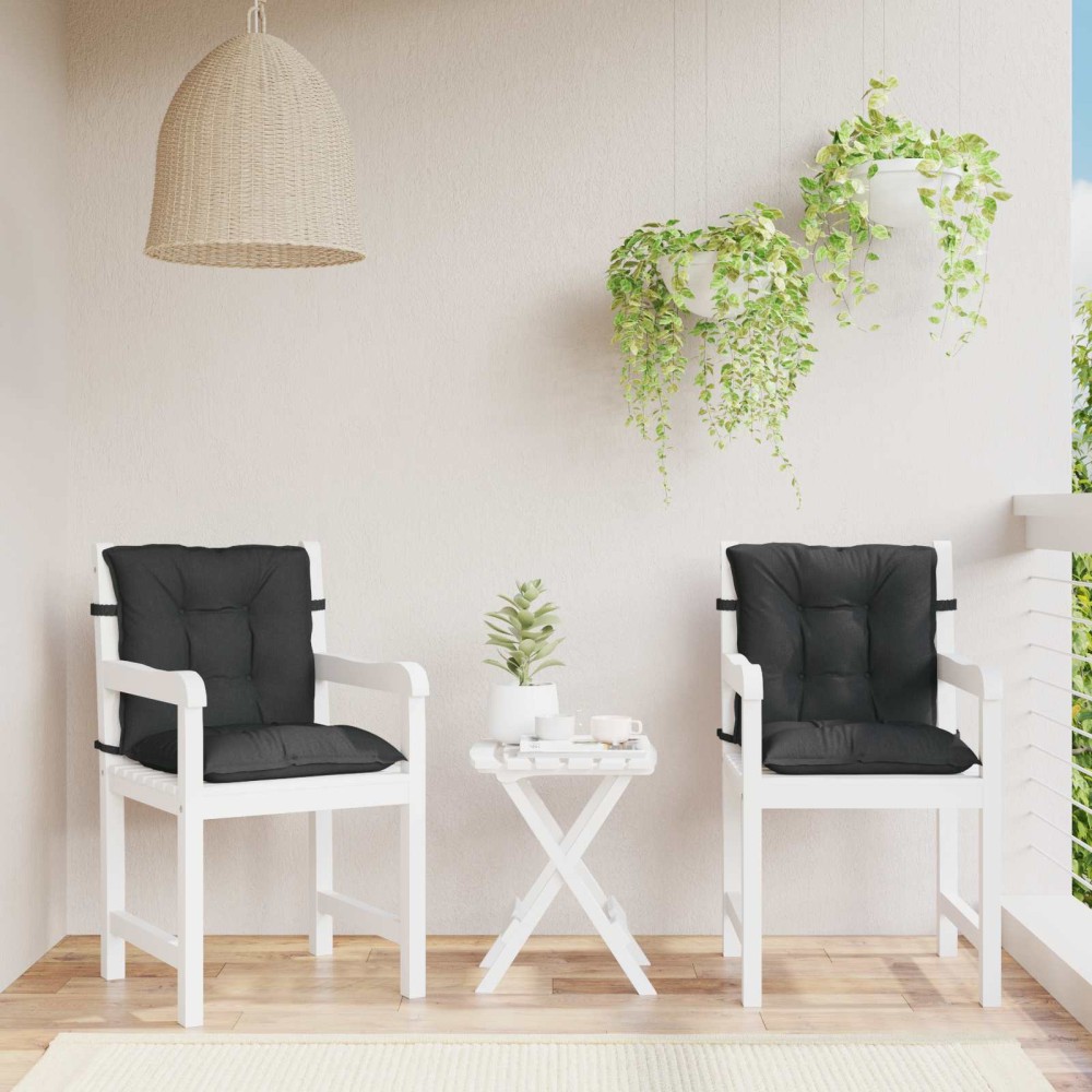 vidaXL Σετ Μαξιλαριών για Χαμηλή Πολυθρόνα 2 pcs Πολυεστέρας