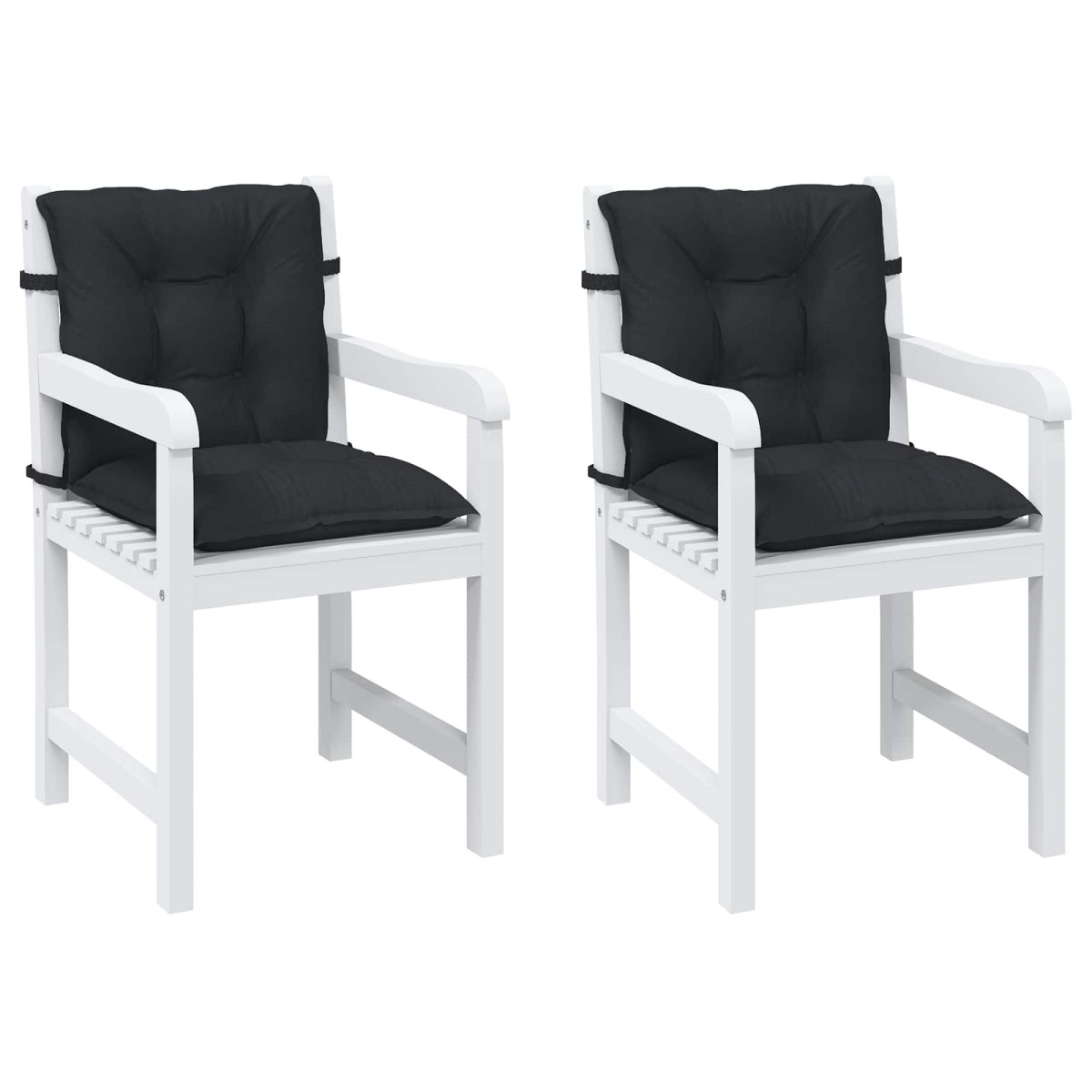 vidaXL Σετ Μαξιλαριών για Χαμηλή Πολυθρόνα 2 pcs Πολυεστέρας