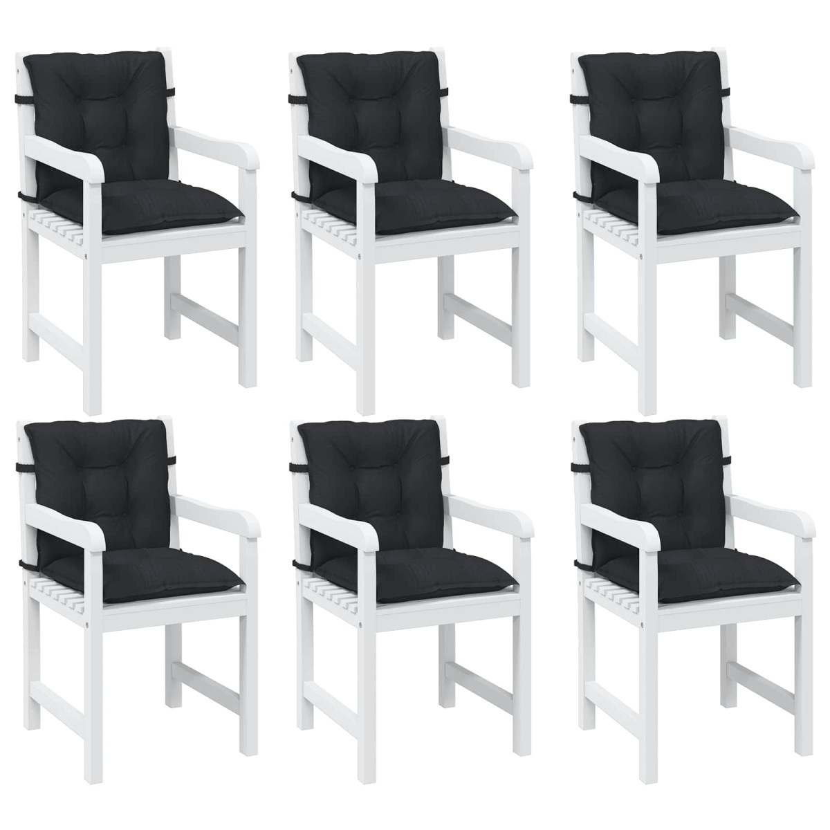 vidaXL Σετ Μαξιλαριών για Χαμηλή Πολυθρόνα 6 pcs Πολυεστέρας