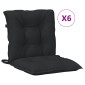 vidaXL Σετ Μαξιλαριών για Χαμηλή Πολυθρόνα 6 pcs Πολυεστέρας