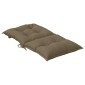 vidaXL Μαξιλάρια Καρέκλας 4 τεμ. Taupe 100x50x7εκ. Ύφασμα