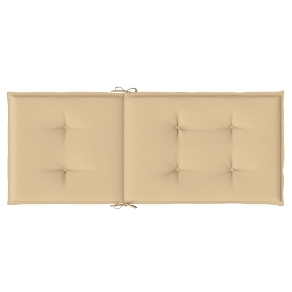 vidaXL Μαξιλάρια Καρέκλας με Πλάτη 6 τεμ. Μπεζ 120x50x7 εκ. Ύφασμα