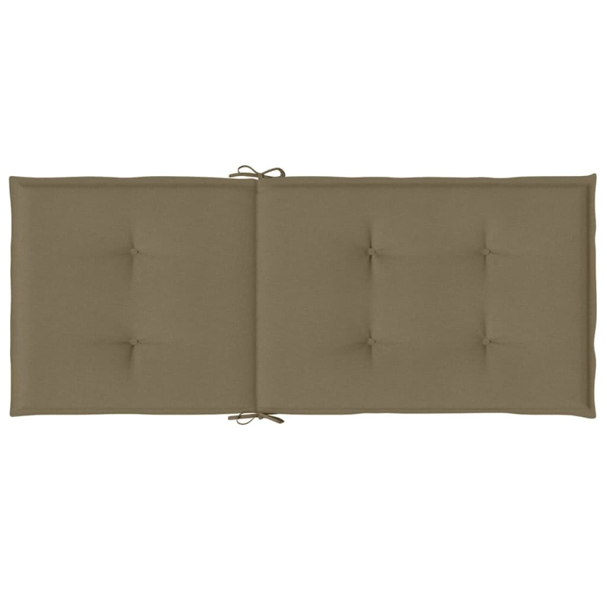 vidaXL Μαξιλάρια Καρέκλας Κήπου Πλάτη 4τεμ Taupe 120x50x4 εκ. Ύφασμα