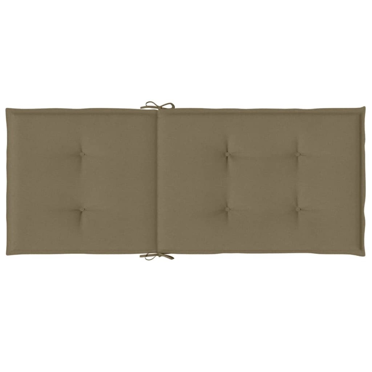 vidaXL Μαξιλάρια Καρέκλας Κήπου Πλάτη 6τεμ Taupe 120x50x4 εκ. Ύφασμα